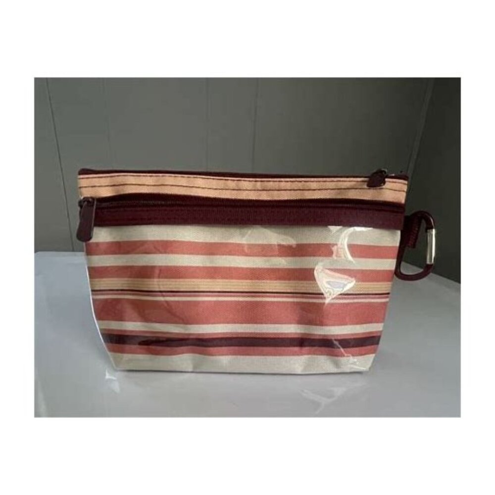 Clear Clip Pouch-Sedona Stripe